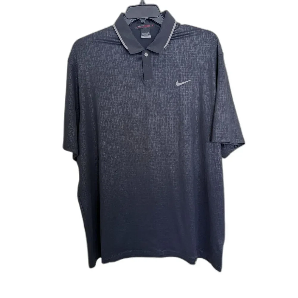 Nike Golf‎ Tiger Woods Collection Dri-FIT Polo Shirt - Black - Men’s 2XL
